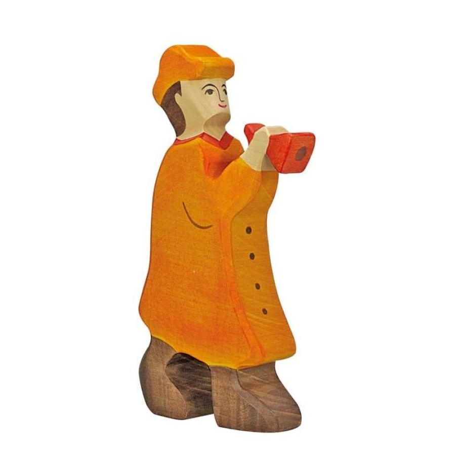 Holztiger Figura Belen De Navidad - Pastor Con Flauta - Holztiger | Cuentos Y Leyendas