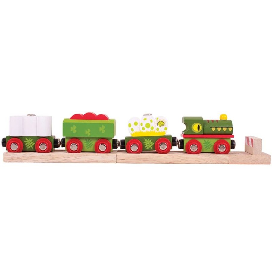 Bigjigs Toys Locomotora Y Vagones Dinosaurio - Bigjigs Toys | Locomotoras, Vagones Y Trenes Brio