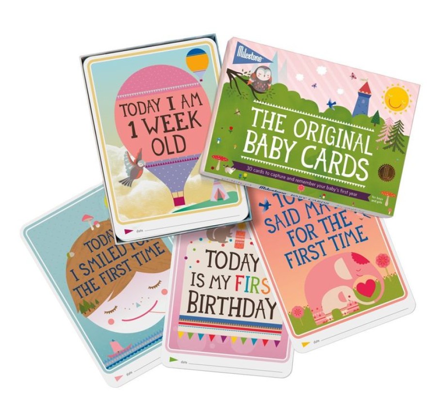 Milestone Baby Cards - Version En Ingles - Milestone | Relojes Despertadores, Marcos De Fotos, Medidores De Altura, Espejos...