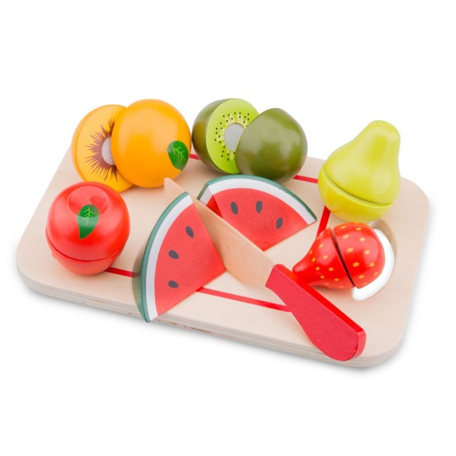 New Classic Toys Frutas De Madera Para Cortar - New Classic Toys | La Cocina, El Tendero...