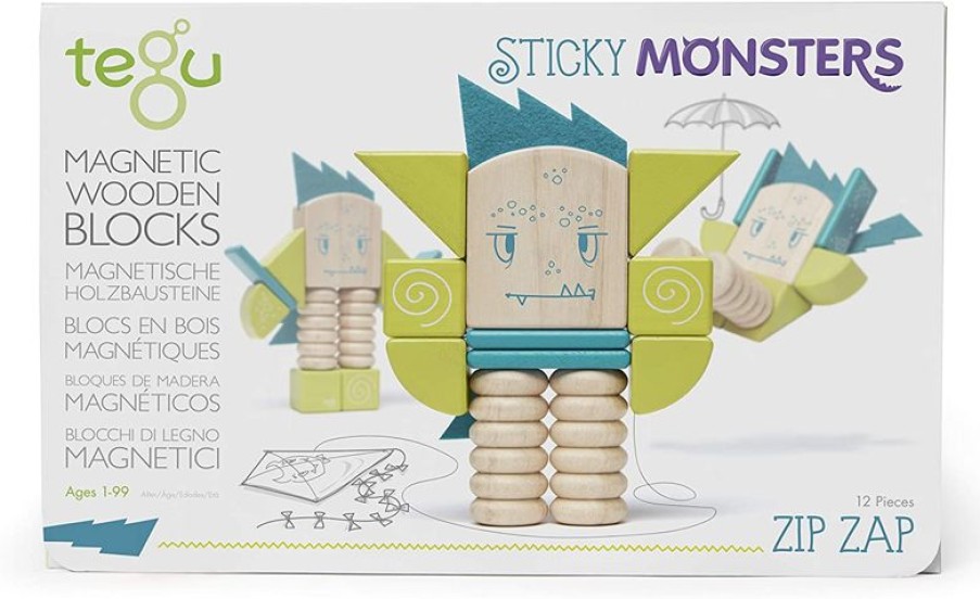 Tegu Sticky Monsters Zip Zap - Tegu | Imanes, Libros Magneticos Y Juegos Magneticos