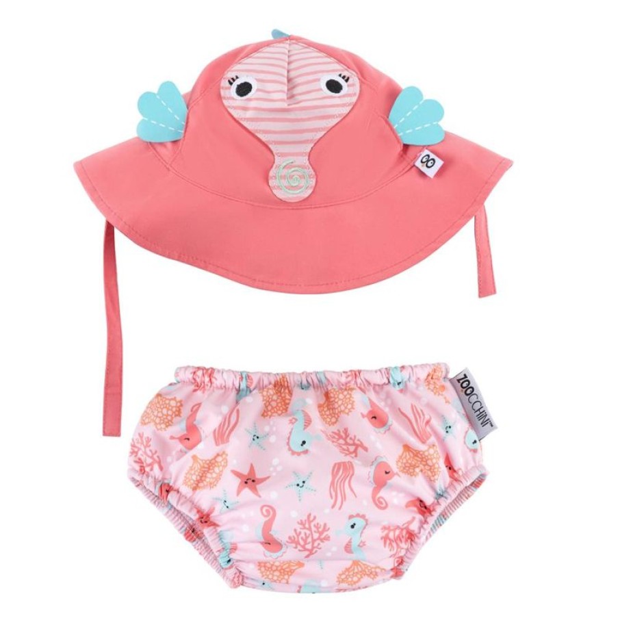 Zoocchini Maillot Y Gorra De Caballito De Mar (12-24M) - Zoocchini | Barcos, Juguetes Para El Agua Y La Playa