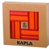 Kapla Caja De 40 Cartones Rojos Y Naranjas Con Libro De Arte - Kapla | Tablas De Madera