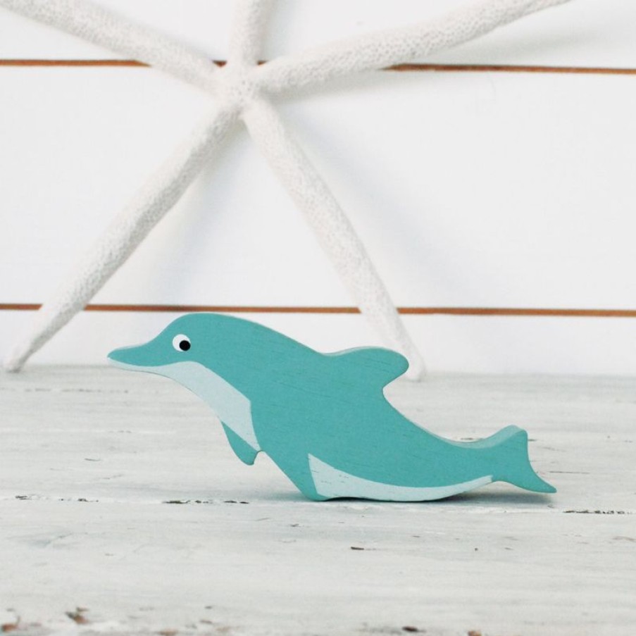 Tender Leaf Toys Delfin De Madera - Tender Leaf Toys | Animales Marinos