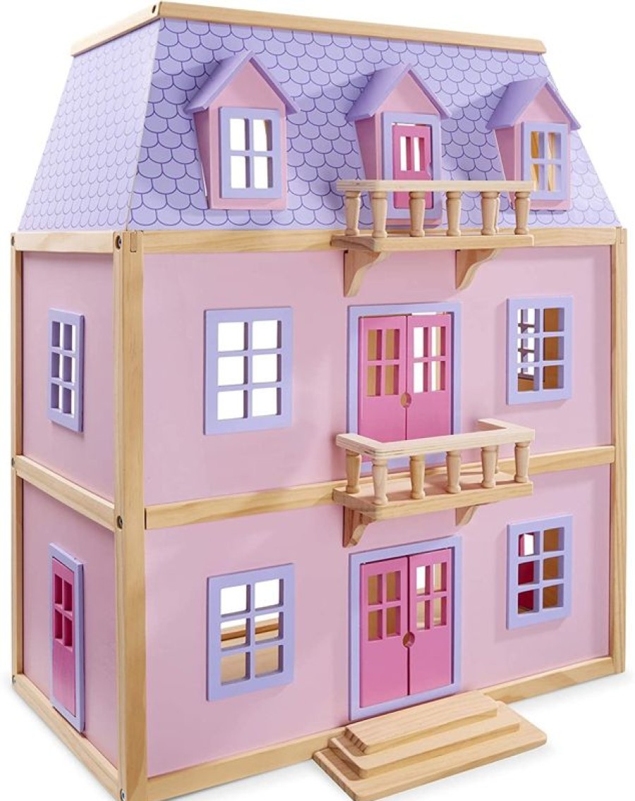 Melissa & Doug Melissa And Doug Casa De Munecas Amueblada De Madera | Casas De Munecas