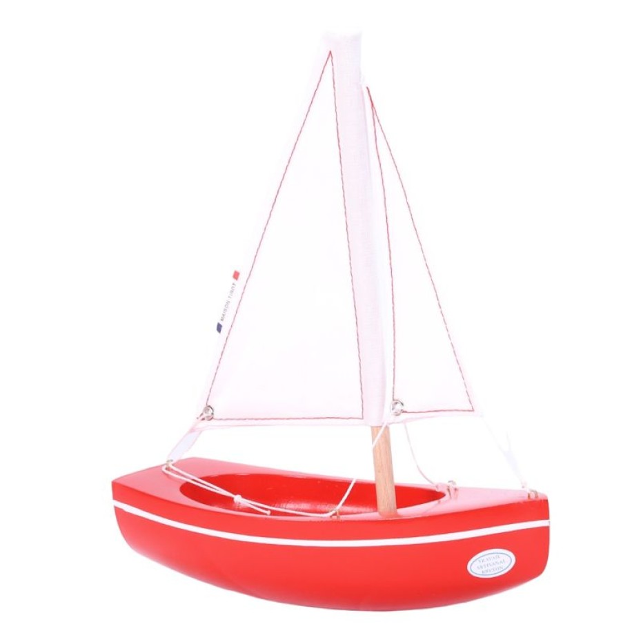 Maison Tirot Barco The Sloop Rojo 21Cm - Maison Tirot | Barcos, Juguetes Para El Agua Y La Playa