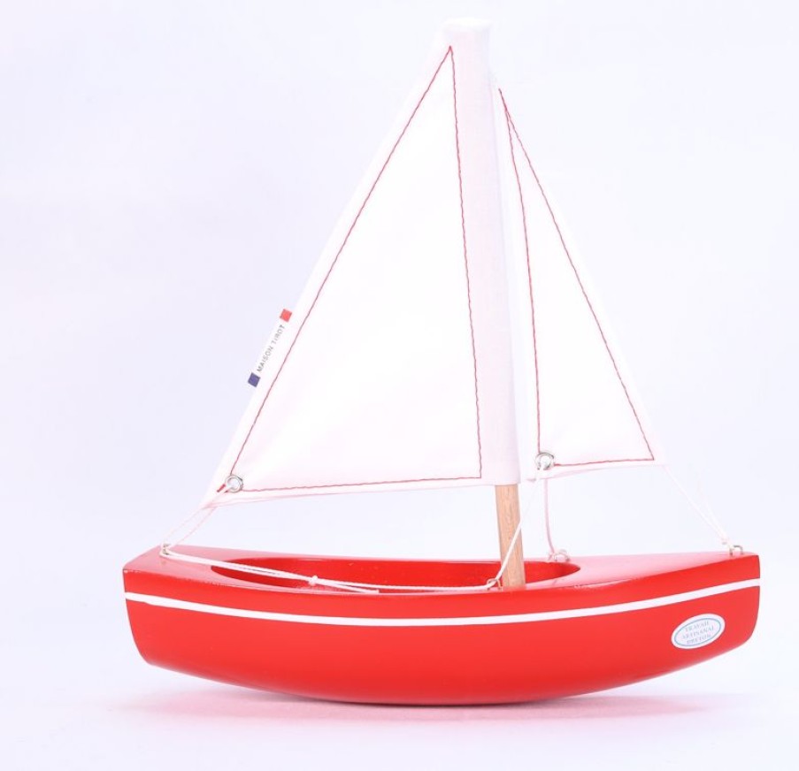 Maison Tirot Barco The Sloop Rojo 21Cm - Maison Tirot | Barcos, Juguetes Para El Agua Y La Playa