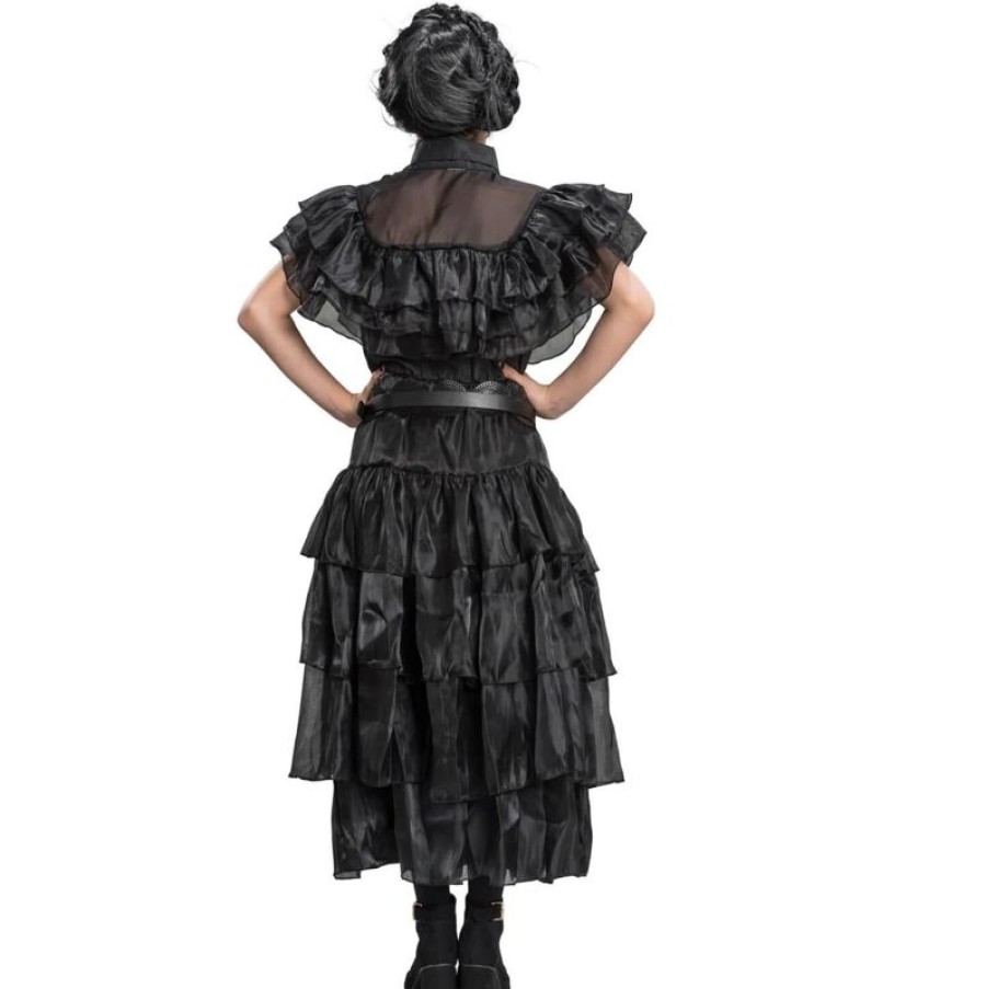 Chaks Vestido De Gala Negro Wednesday Addams 140Cm - Chaks | Disfraces