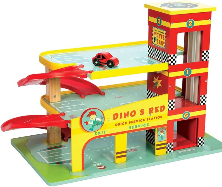 Le Toy Van El Garaje De Dino - Le Toy Van | Circuitos Routiers, Garajes, Estaciones-Servicios...