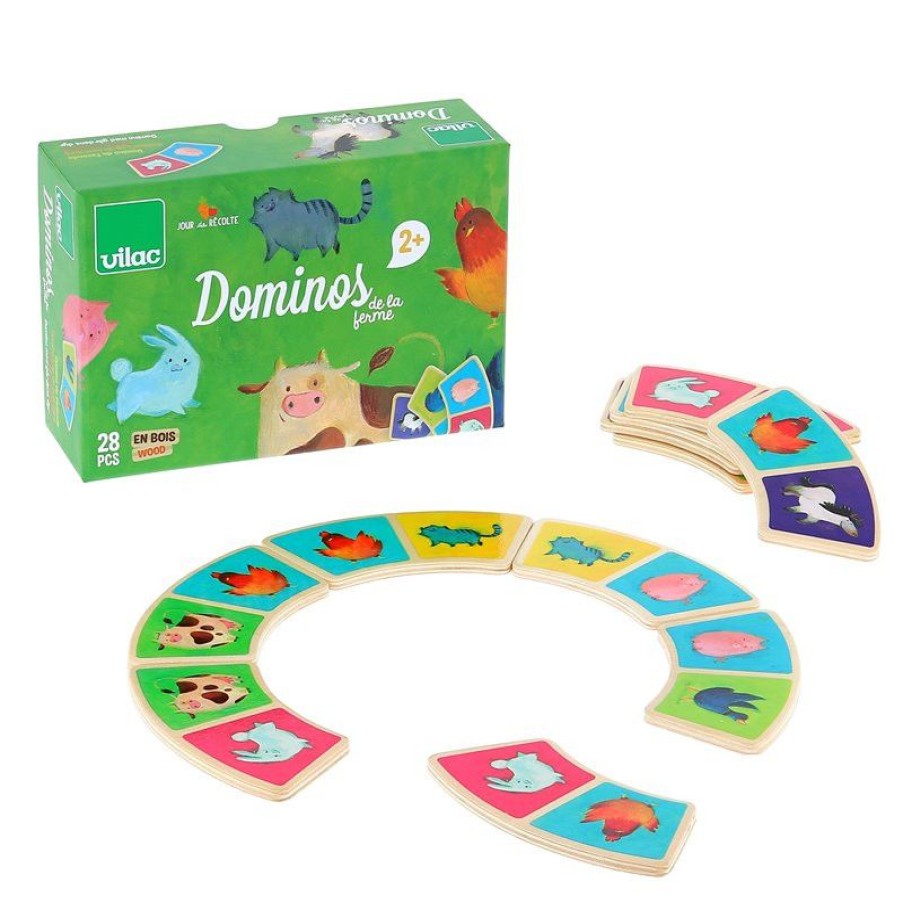 Vilac Dominos A La Ferme - Vilac | Dominos, Loto Et Memory