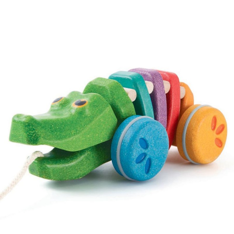 Plan Toys Caiman Del Arco Iris Para Tirar - Plan Toys | Juguetes Que Tiran Y Empujan