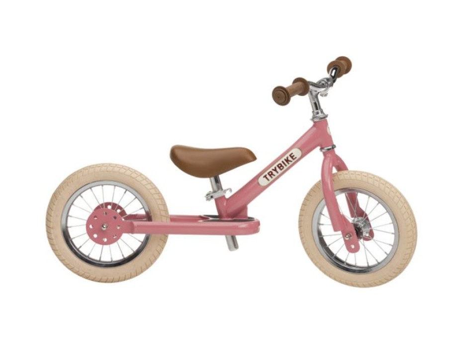 Trybike Trybike Draisienne Acero Rosa Vintage - Trybike | Draisiennes Y Bicicletas De Madera