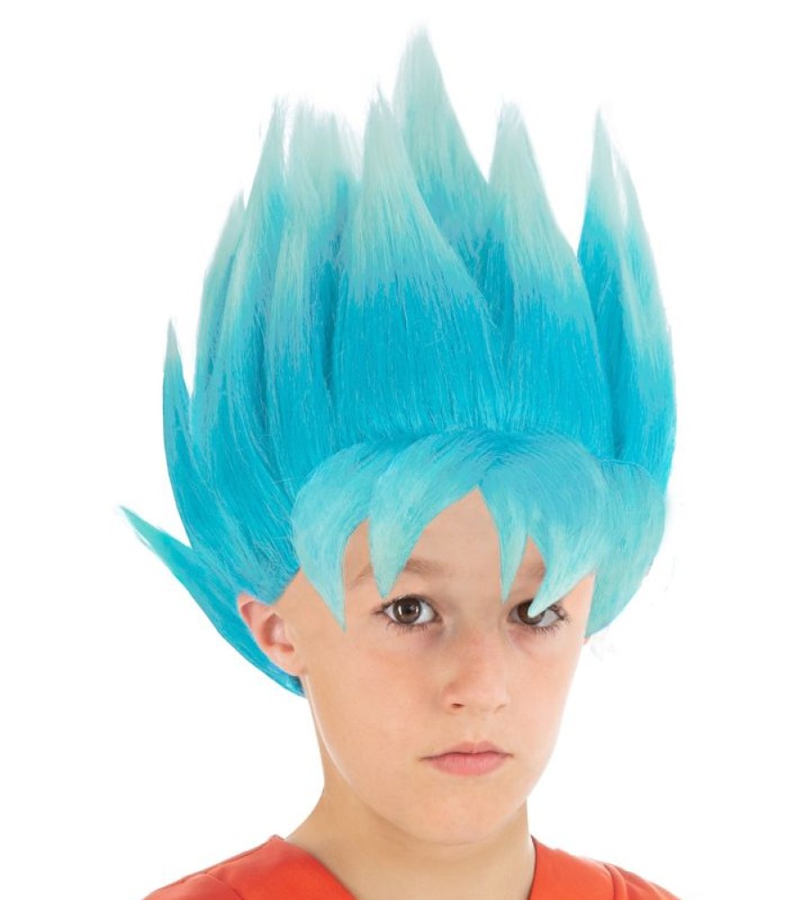 Chaks Peluca Azul De Goku Super Saiyan Para Nino - Chaks | Disfraces