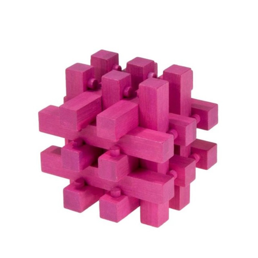 Fridolin Bamboo Puzzle Building Magenta - Fridolin | Puzzles Y Rompecabezas