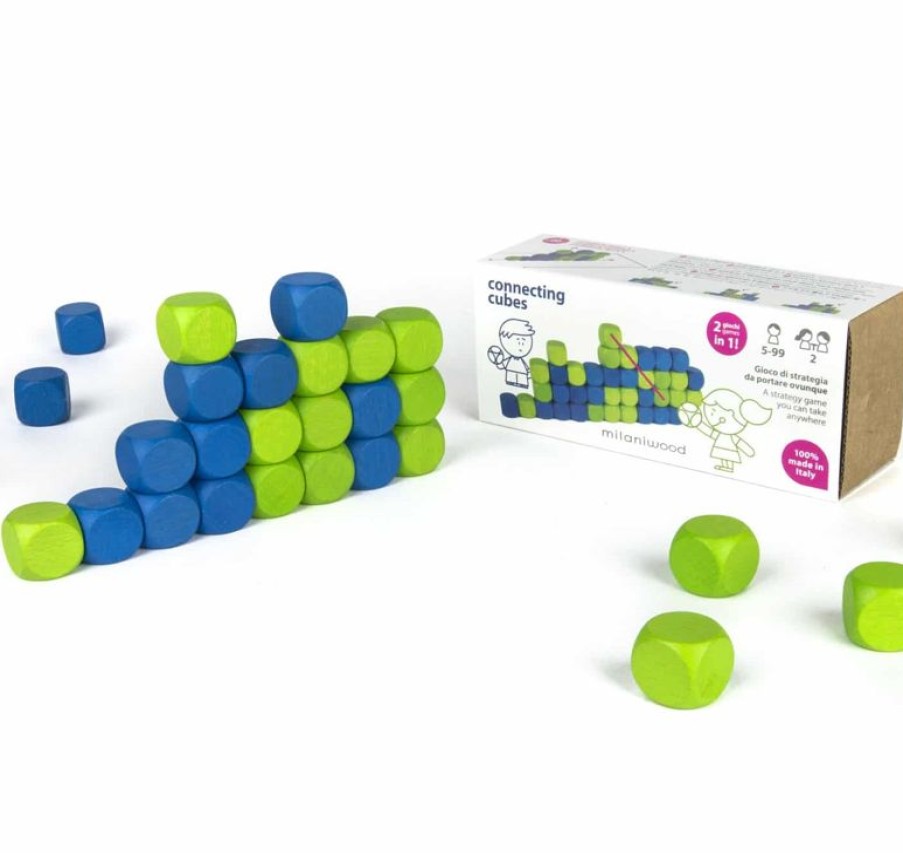 Milaniwood Juego De Estrategia Connecting Cubes - Milaniwood | Juegos De Puzzle, Estrategia Y Logica