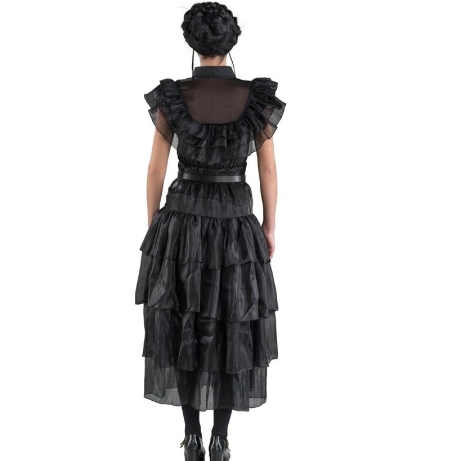 Chaks Vestido De Gala Negro Wednesday Addams 164 Cm - Chaks | Disfraces