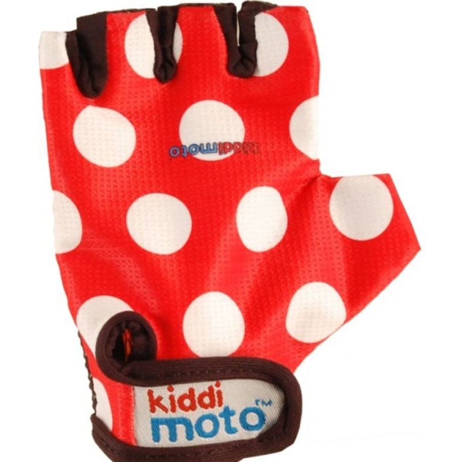 Kiddimoto Gants Red Dotty Medium - Kiddimoto | Cascos Y Guantes