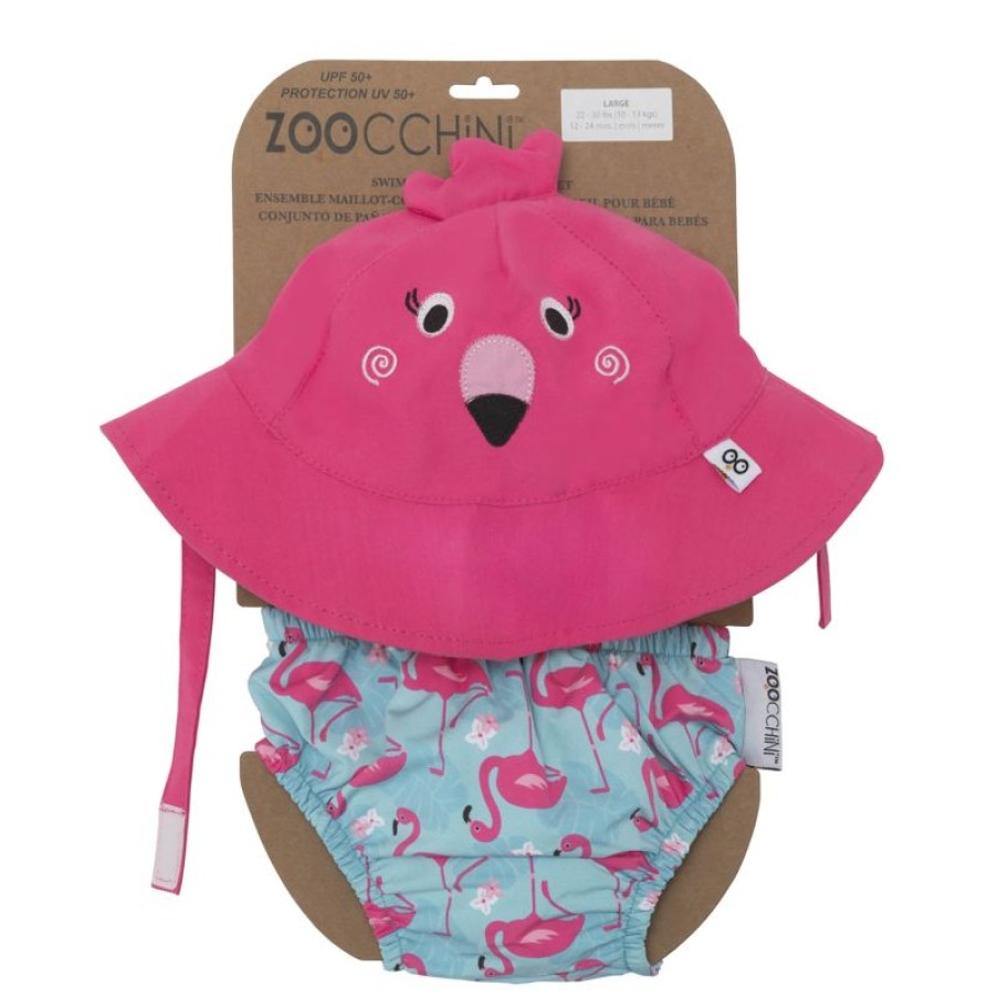 Zoocchini Camisa Y Gorro De Flamenco Rosa (6-12M) - Zoocchini | Barcos, Juguetes Para El Agua Y La Playa