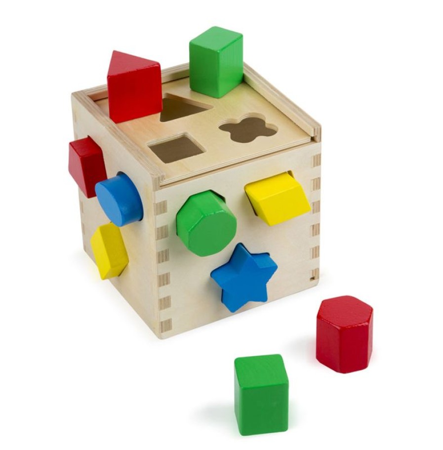 Melissa & Doug Cubo De Clasificacion De Formas - Melissa & Doug | Cajas De Forma