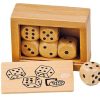 Goki Caja De 6 Dados De Madera - Goki | Juegos De Cartas Y Dados