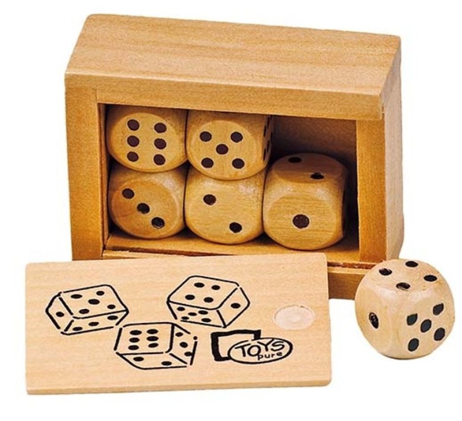 Goki Caja De 6 Dados De Madera - Goki | Juegos De Cartas Y Dados