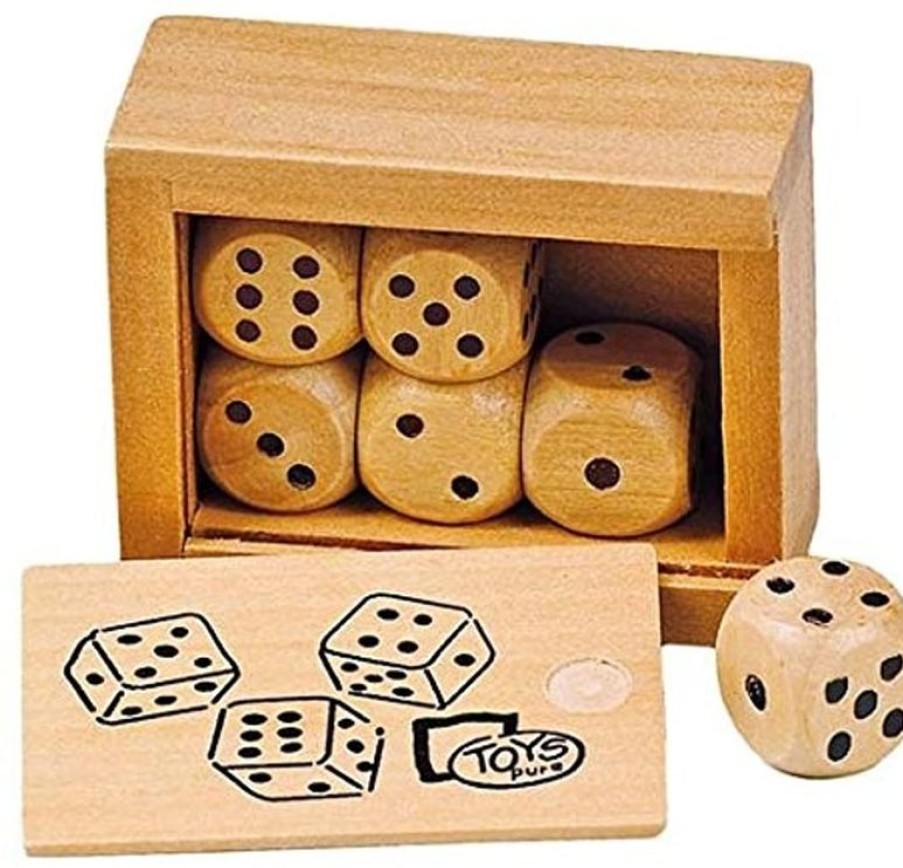 Goki Caja De 6 Dados De Madera - Goki | Juegos De Cartas Y Dados