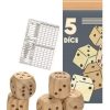 Egmont Toys 5 Dados Gigantes De Madera - Egmont Toys | Juegos De Cartas Y Dados