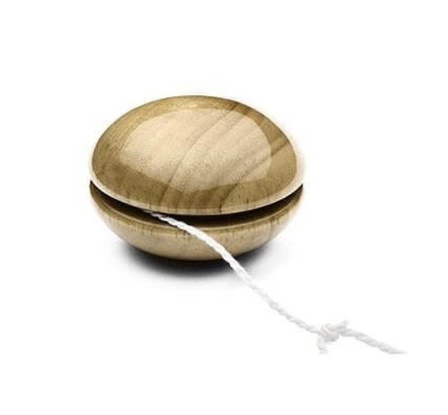 Playsam Yo-Yo De Madera Natural - Playsam | Juegos De Patio: Canicas, Peonzas, Cuerdas De Saltar, Yoyos