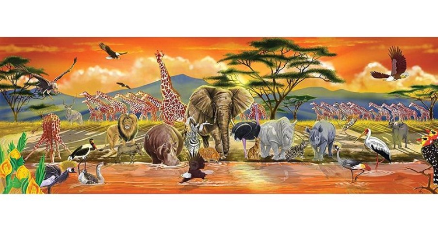 Melissa & Doug Puzzle Safari Gigante - 100 Piezas - Melissa & Doug | Puzzles De 100 A 200 Piezas