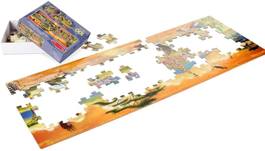 Melissa & Doug Puzzle Safari Gigante - 100 Piezas - Melissa & Doug | Puzzles De 100 A 200 Piezas