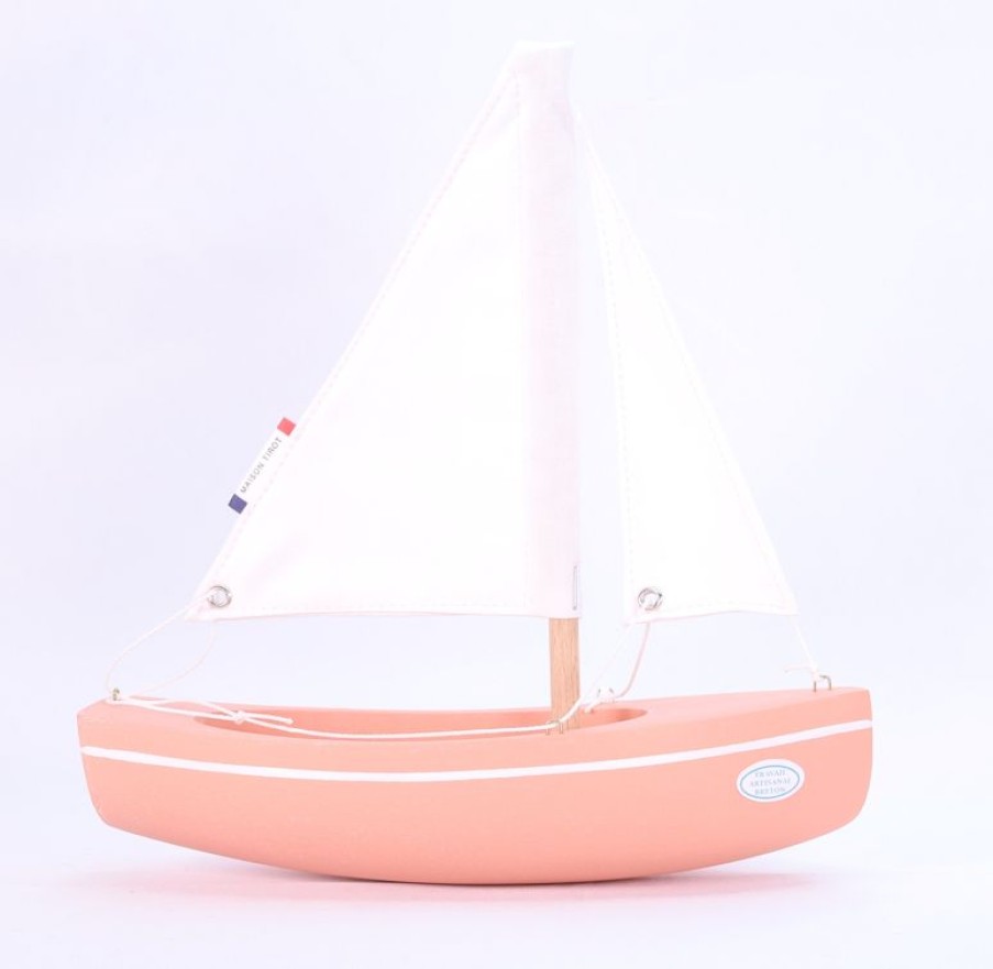 Maison Tirot Barco De Balandro Rosa 21Cm - Maison Tirot | Barcos, Juguetes Para El Agua Y La Playa