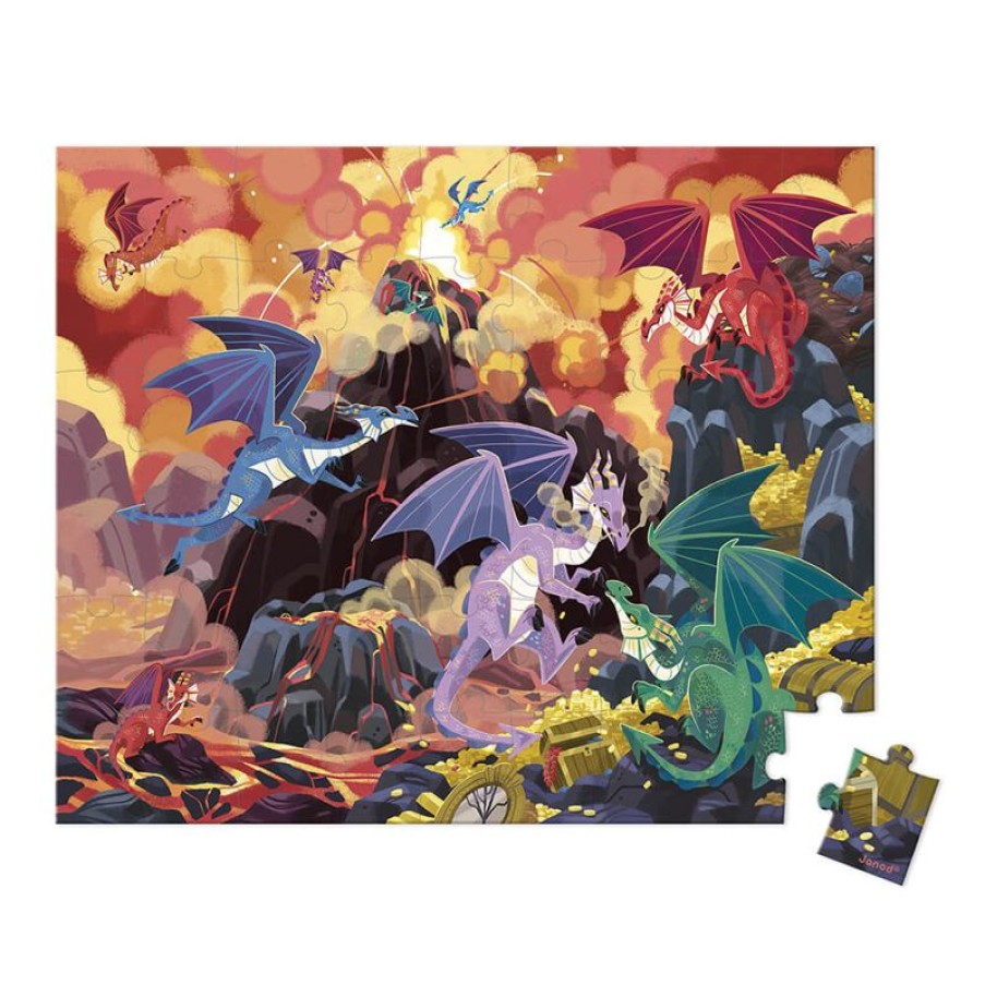 Janod Puzzle Tierra De Dragones 54 Piezas - Janod | Puzzles De 50 A 80 Piezas