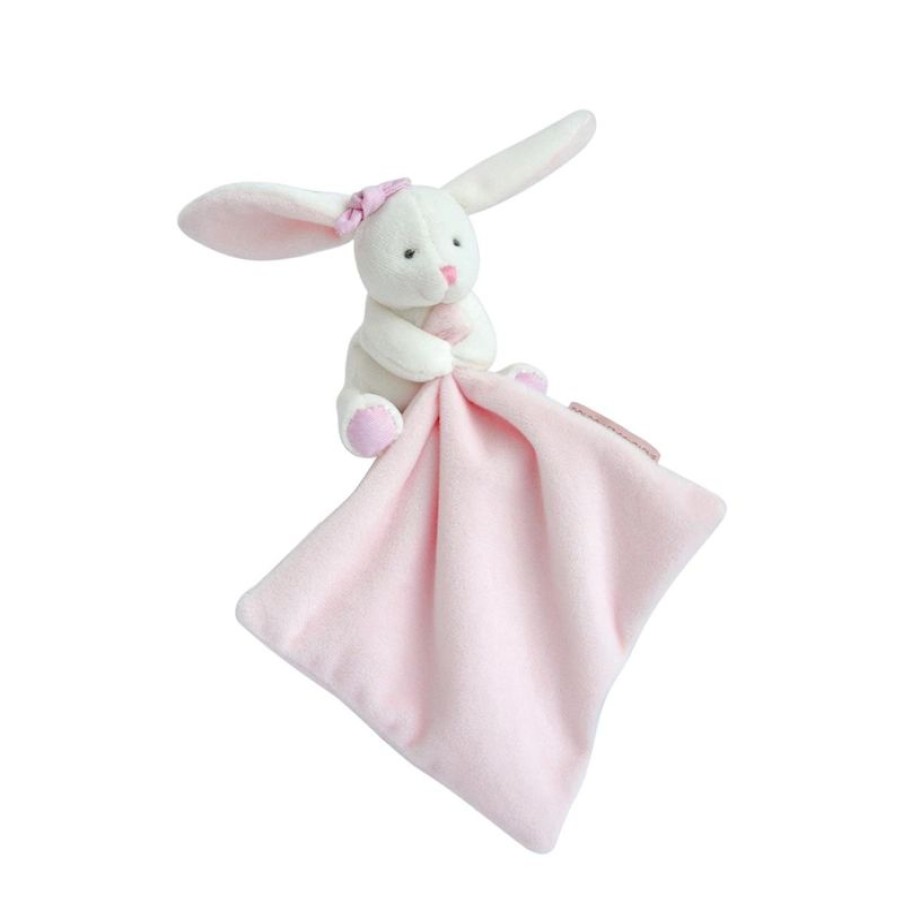 Doudou et Compagnie Conejo Peluche Con Panuelo Rosa En Una Caja De Flores - Doudou Et Compagnie | Doudous