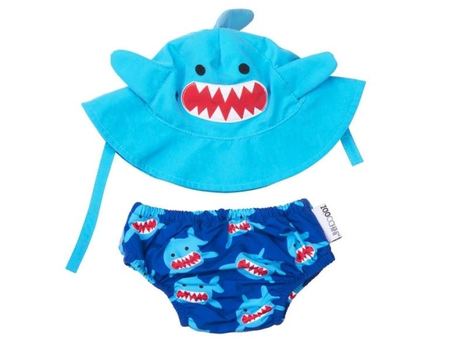 Zoocchini Maillot Y Gorra De Tiburon (3-6M) - Zoocchini | Barcos, Juguetes Para El Agua Y La Playa