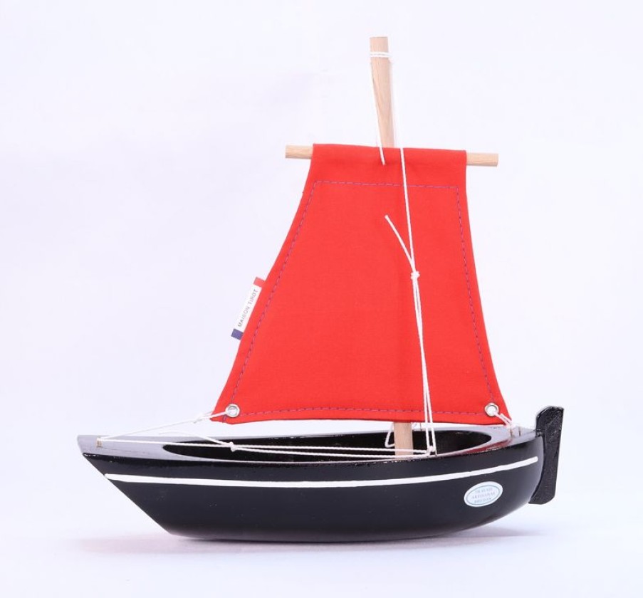 Maison Tirot Barco Le Misainier Negro 22Cm - Maison Tirot | Barcos, Juguetes Para El Agua Y La Playa