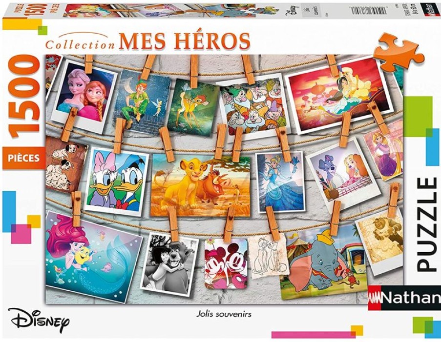 Nathan Puzzle Pretty Disney Memories 1500 Piezas - Nathan | Puzzles De 250 Piezas Y Mas