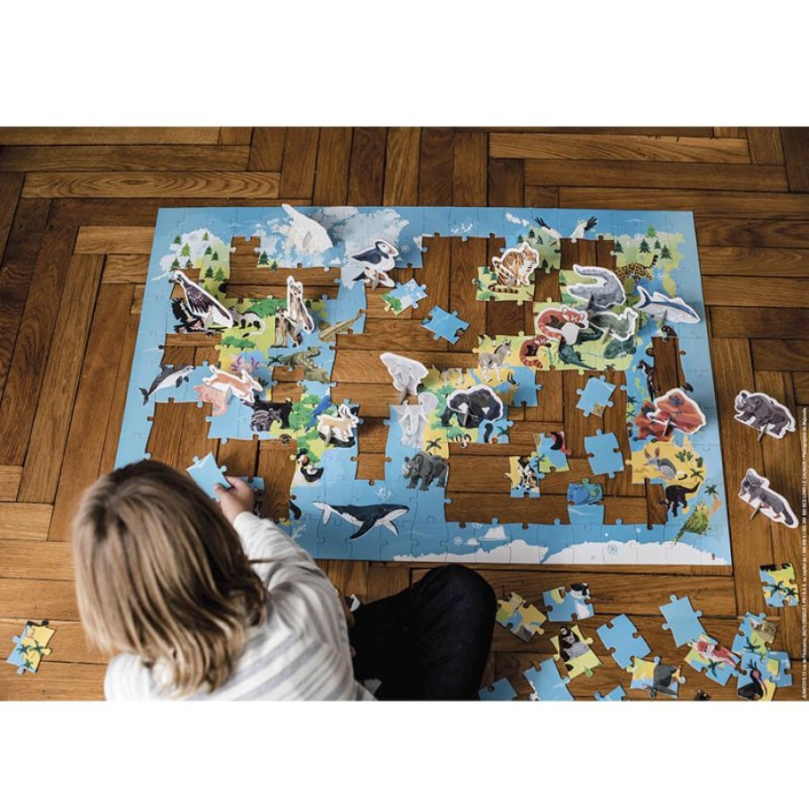 Janod Puzzle Educativo De 200 Piezas Animales En Via De Extincion - Janod | Puzzles De 100 A 200 Piezas