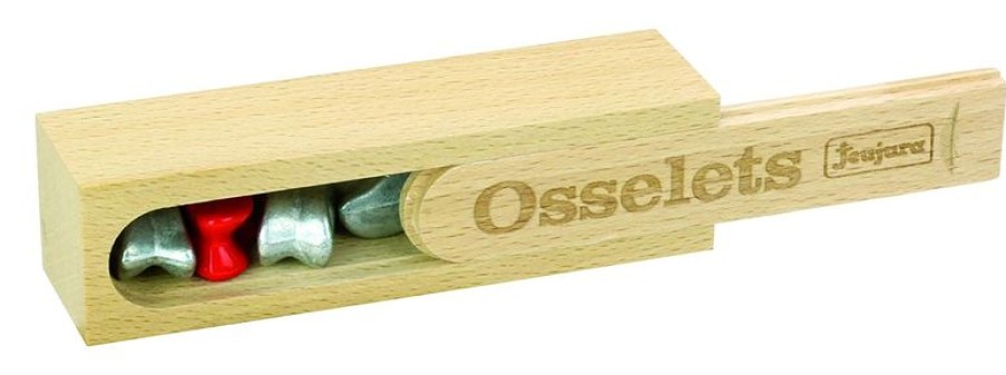 Jeujura Coffret En Bois - Osselets - Jeujura | Juegos De Patio: Canicas, Peonzas, Cuerdas De Saltar, Yoyos