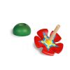 Solib Peonza Flor Roja - Solib | Juegos De Patio: Canicas, Peonzas, Cuerdas De Saltar, Yoyos