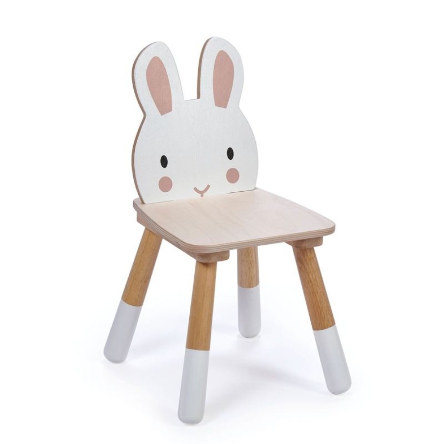 Tender Leaf Toys Silla Infantil De Madera Conejo De 30 X 30 X 47,5 Cm - Tender Leaf Toys | Escritorios, Mesas Y Sillas