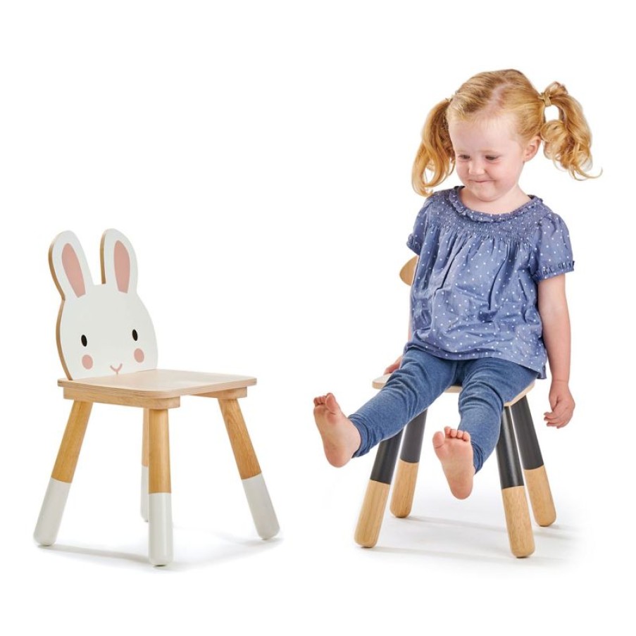 Tender Leaf Toys Silla Infantil De Madera Conejo De 30 X 30 X 47,5 Cm - Tender Leaf Toys | Escritorios, Mesas Y Sillas