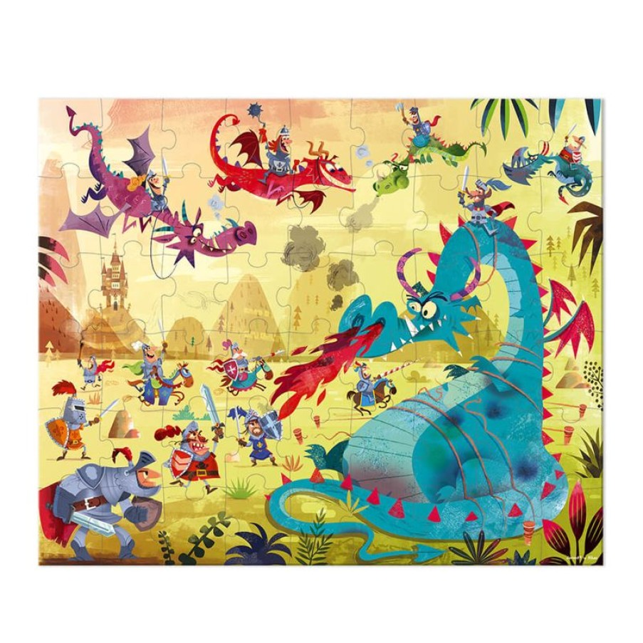 Janod Puzzle Dragones 54 Piezas - Janod | Puzzles De 50 A 80 Piezas