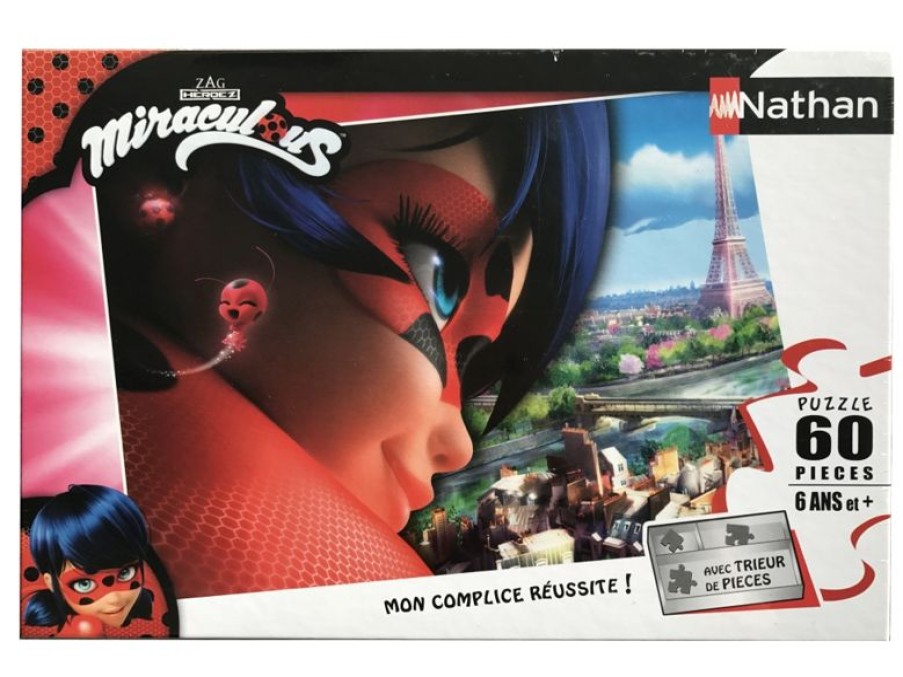 Nathan Puzzle Miraculous Ladybug 60 Piezas - Nathan | Puzzles De 50 A 80 Piezas