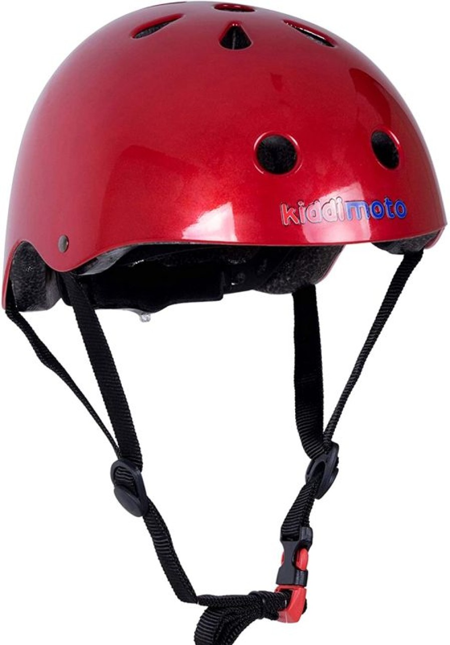 Kiddimoto Casque Rojo Metalico Medium - Kiddimoto | Cascos Y Guantes