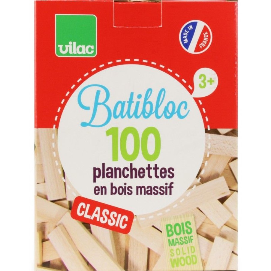 Vilac Batibloc Classic 100 Planchetas - Vilac | Tablas De Madera