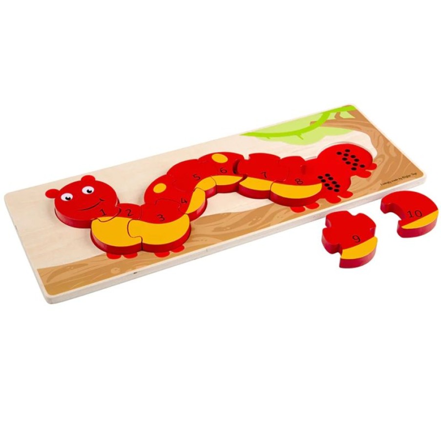 Bigjigs Toys Rompecabezas De Numeros Oruga - Bigjigs Toys | Puzzles Para Ninos