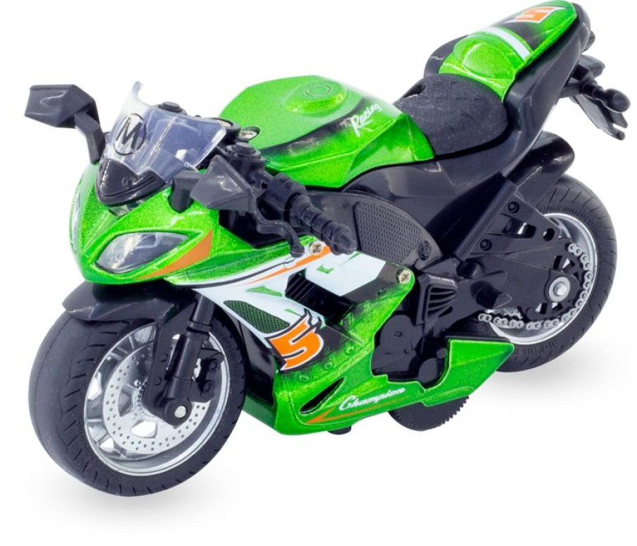 Ulysse Motocicleta En Miniatura De Friccion Verde Ulysse | Ciclistas En Miniatura