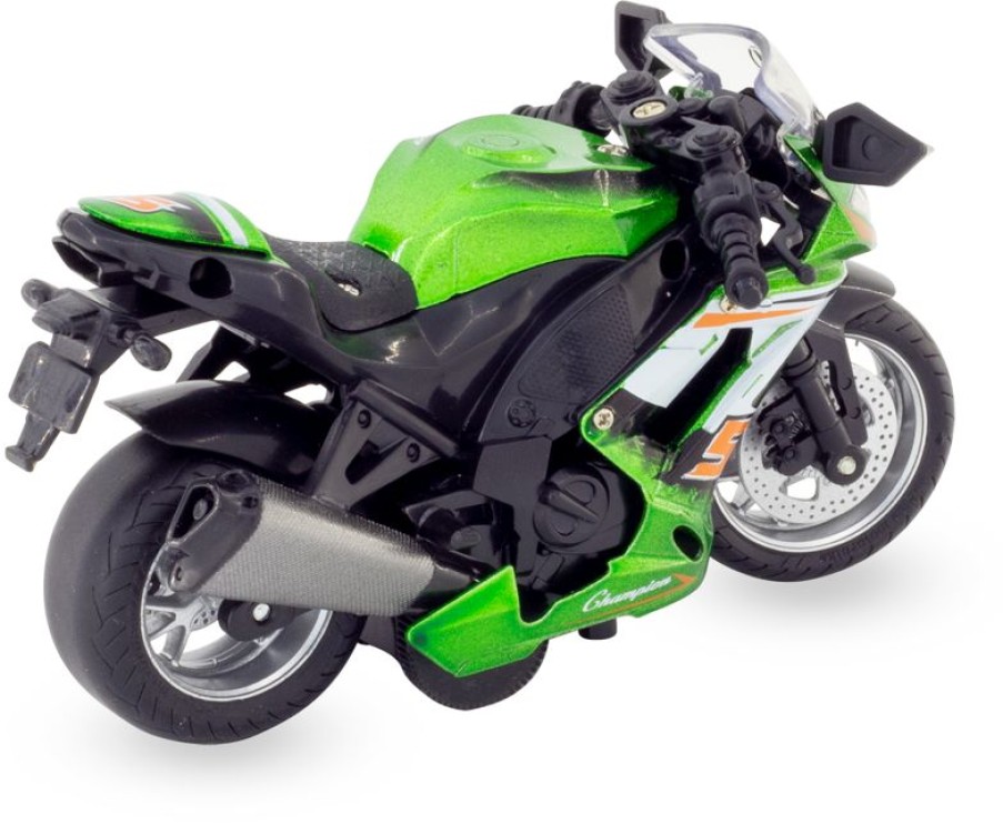 Ulysse Motocicleta En Miniatura De Friccion Verde Ulysse | Ciclistas En Miniatura