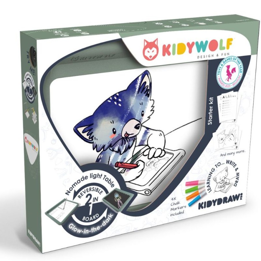 Kidywolf Kidydraw-Pro Tableta De Dibujo Luminosa 2 In 1 - Kidywolf | Cuadros, Caballetes...