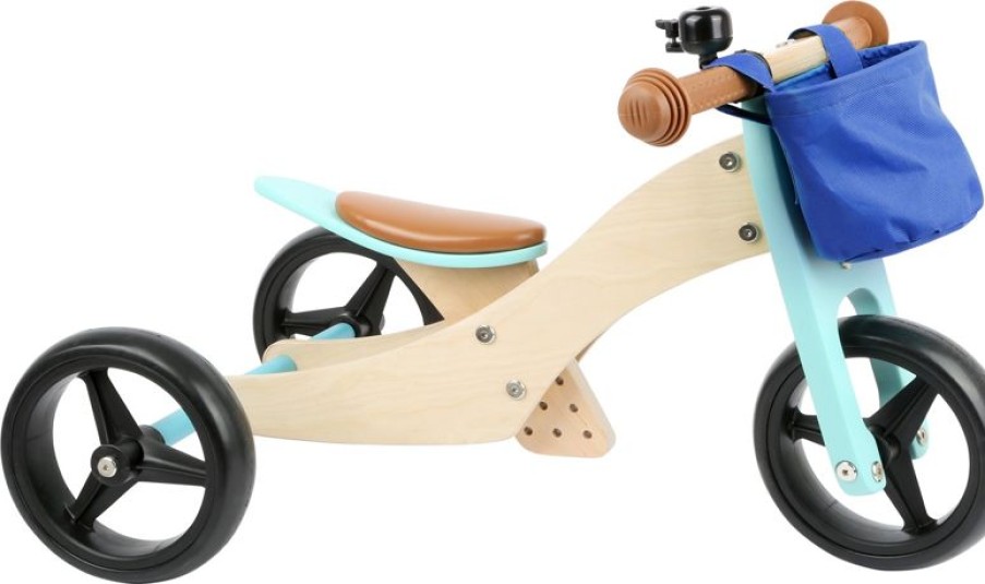 Small foot company Triciclo Sin Pedales 2 En 1 Turquesa - Small Foot Company | Draisiennes Y Bicicletas De Madera